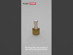 10ml नेल पॉलिश बोतल कस्टम खाली जेल नेल पॉलिश ब्रश कैप के साथ ग्लास बोतलें