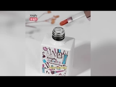 कोटिंग10ml नेल पॉलिश बोतल टिकाऊ ग्लास नेल पॉलिश बोतल