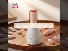 कस्टमाइज्ड लोगो 16ml स्क्वायर खाली UV जेल नेल पॉलिश ग्लास बोतलें