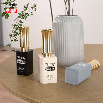 अच्छा मूल्य 13ml जेल पॉलिश स्क्वायर बोतल यूवी कॉस्मेटिक पैकेजिंग नेल पॉलिश ग्लास बोतल ऑनलाइन