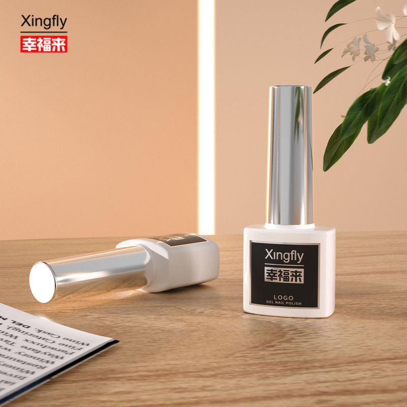 7ml नेल पॉलिश बोतल यूवी जेल पोलिश कंटेनर स्क्वायर खाली नेल पॉलिश ग्लास बोतल