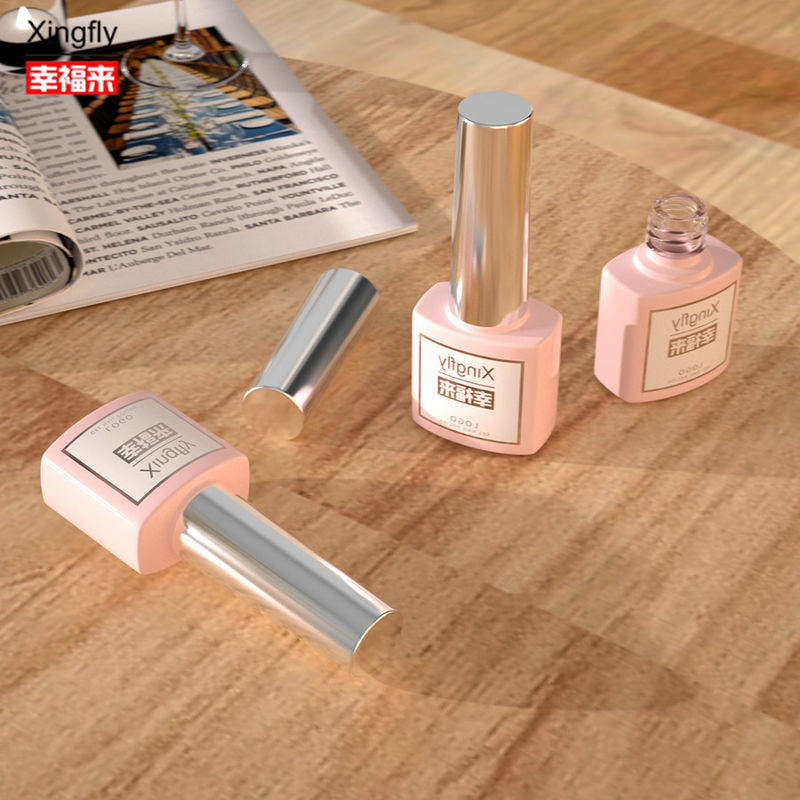 7ml नेल पॉलिश बोतल यूवी जेल पोलिश कंटेनर स्क्वायर खाली नेल पॉलिश ग्लास बोतल