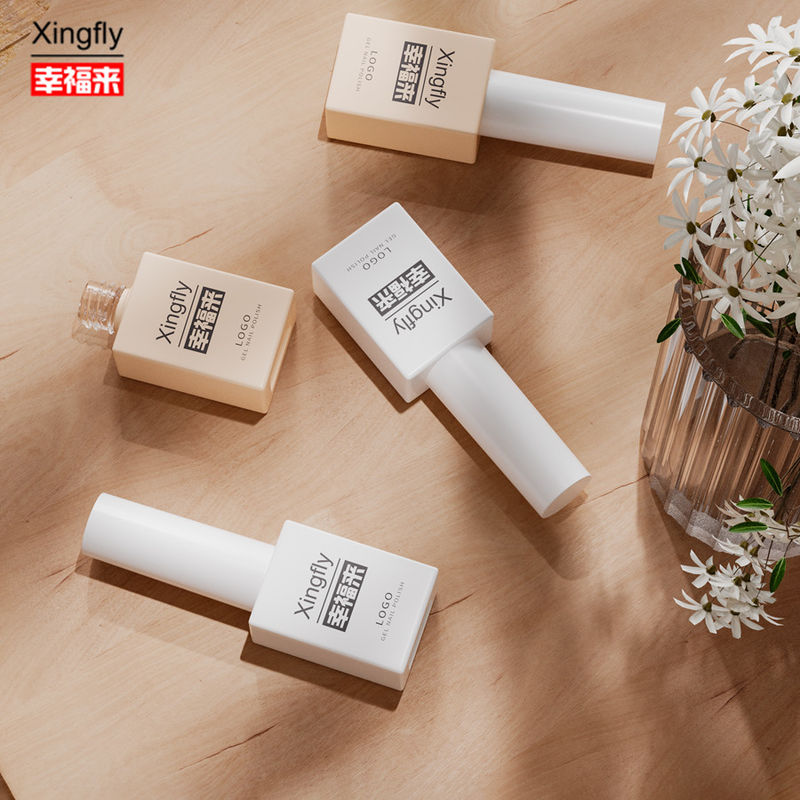 8ml नेल पॉलिश बोतलें यूवी खाली ग्लास नेल जेल बोतलें ब्रश कैप के साथ
