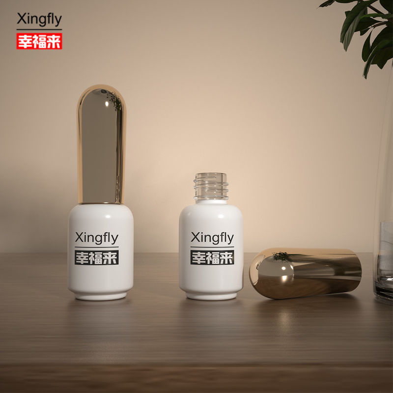 6ml नेल पॉलिश बोतल कॉस्मेटिक पैकेजिंग यूवी जेल पॉलिश ग्लास बोतल कॉम्पैक्ट आकार