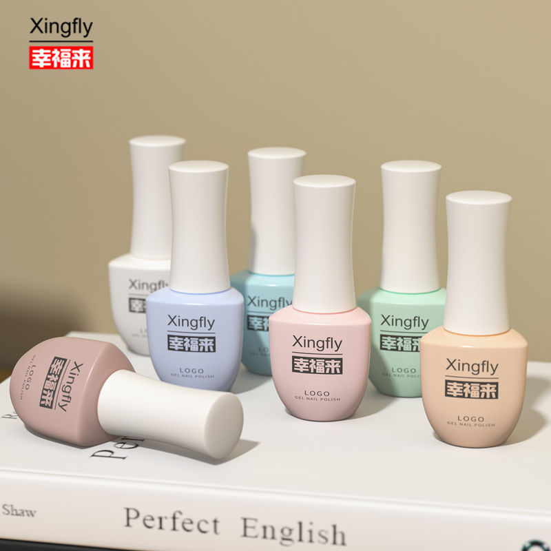 8ml नेल पॉलिश बोतलें यूवी खाली ग्लास नेल जेल बोतलें ब्रश कैप के साथ