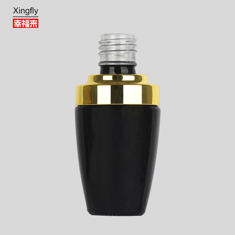 14ml नेल पॉलिश बोतलें गोल यूवी जेल पॉलिश ग्लास बोतल कैप और ब्रश के साथ
