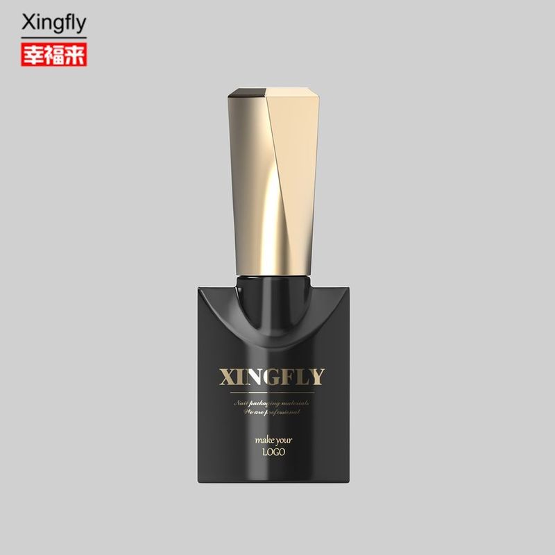 10ml नेल पॉलिश बोतल कस्टम खाली जेल नेल पॉलिश ब्रश कैप के साथ ग्लास बोतलें