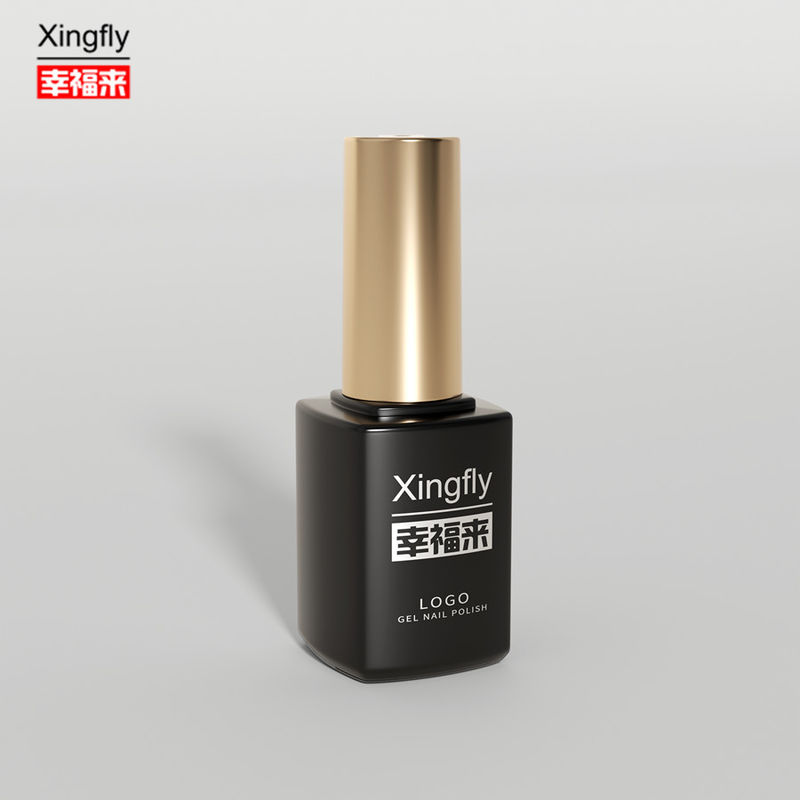 16ml जेल पॉलिश स्क्वायर बोतल जेल नेल पॉलिश यूवी ग्लास बोतल ब्रश कैप के साथ
