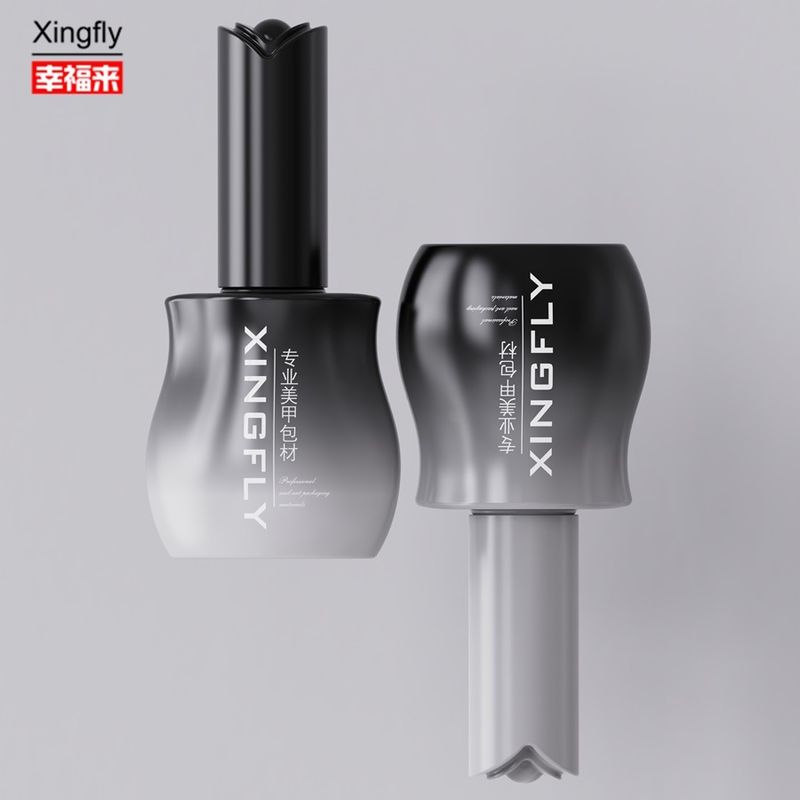 12ml नेल पॉलिश बोतल खाली जेल नेल पॉलिश बोतल 12ml कैप और ब्रश के साथ