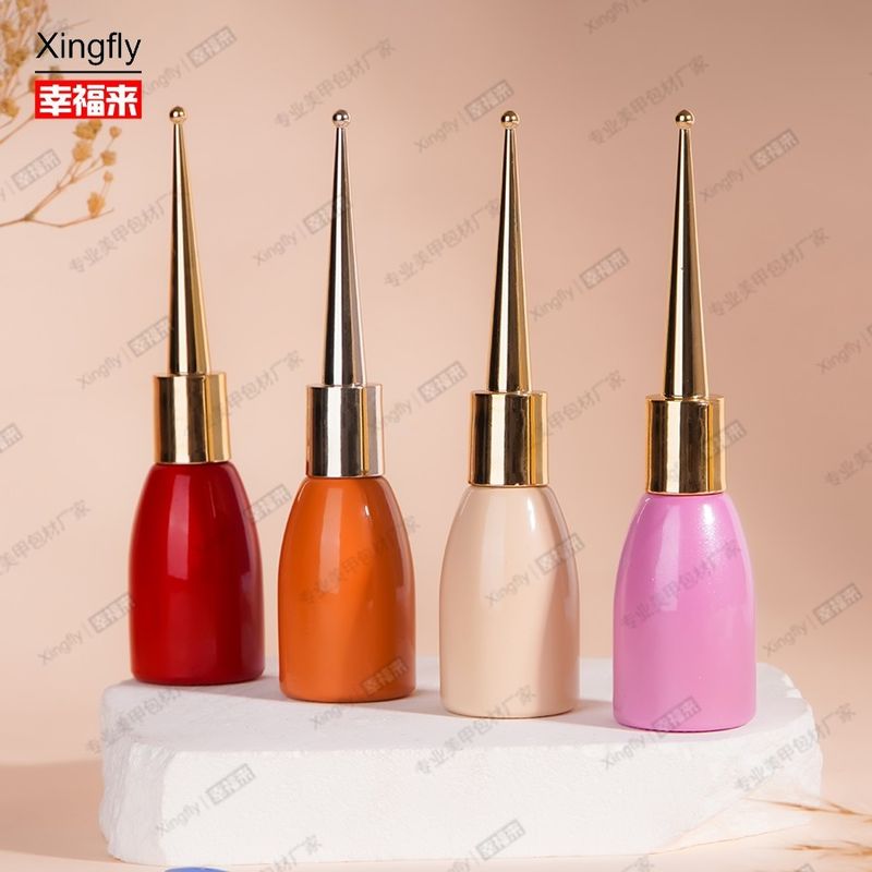 12ml नेल पॉलिश की बोतल जेल की बोतल नेल पॉलिश खाली जेल पॉलिश की बोतलें ब्रश के साथ