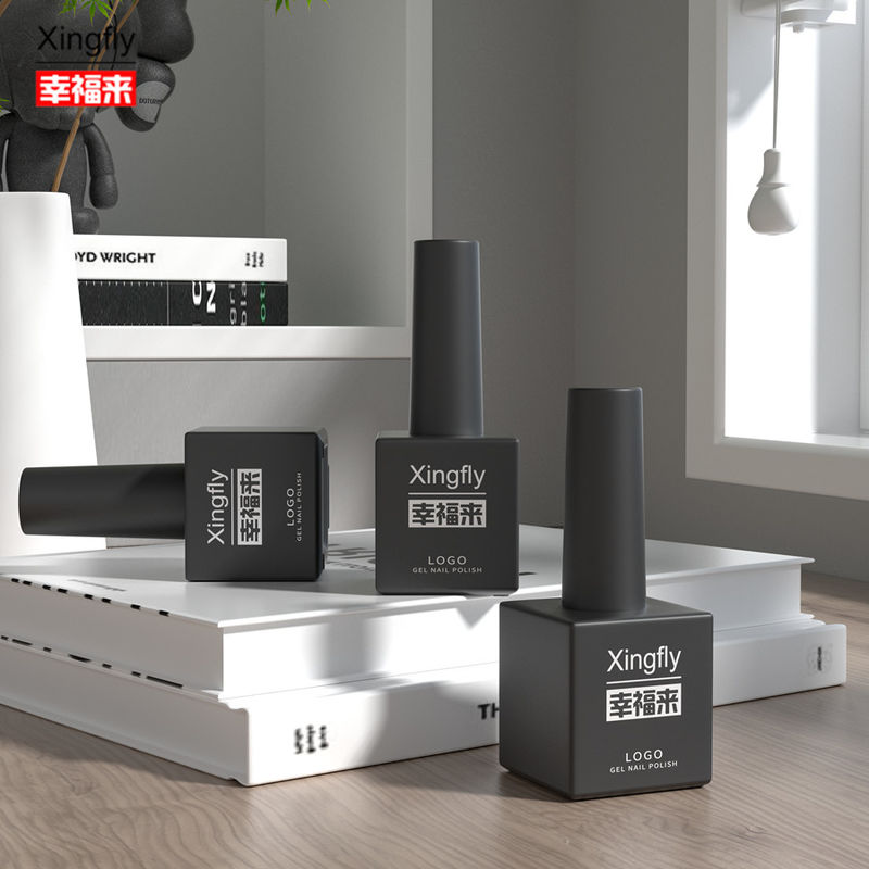 17ml कस्टम लोगो रंग यूवी जेल खाली जेल नेल पॉलिश बोतल ब्रश कैप के साथ आता है