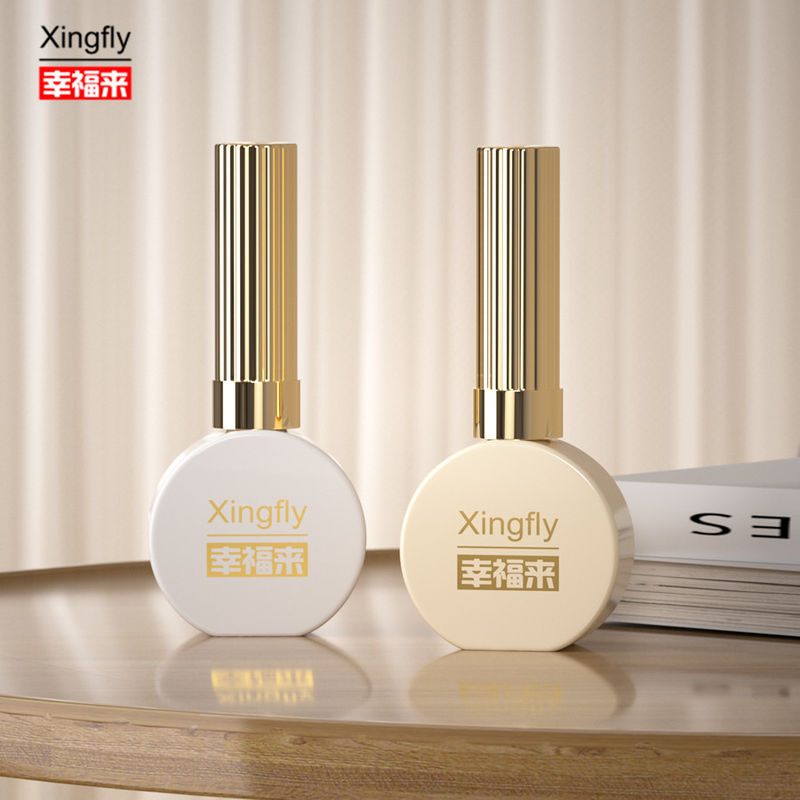 15ml नेल पॉलिश बोतल गोल सफेद कोटिंग यूवी जेल नेल पॉलिश नेल पॉलिश के लिए ग्लास बोतल