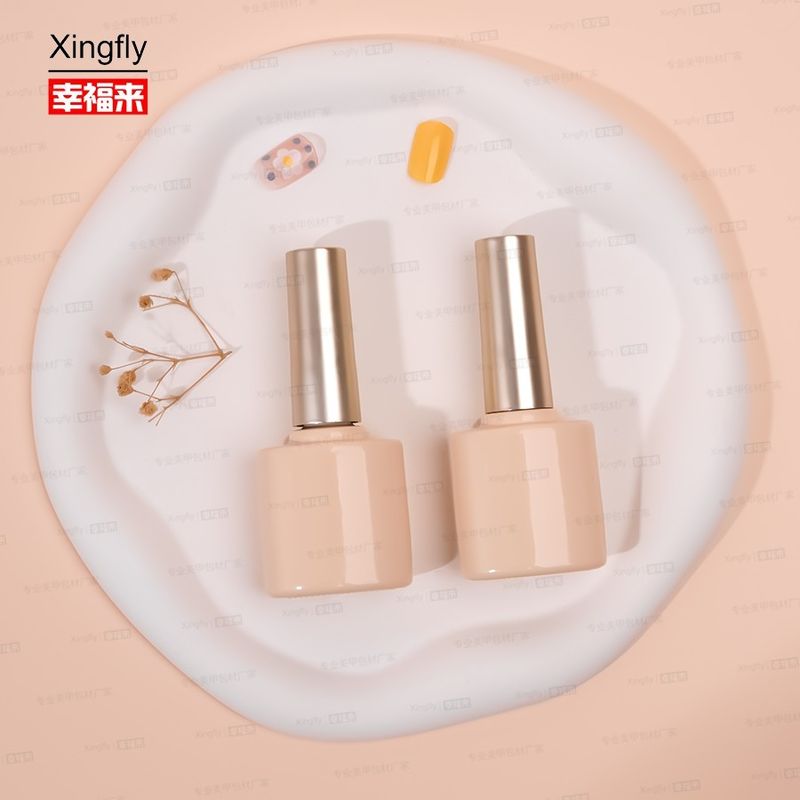 अनुकूलित लोगो 10ml नेल जेल पोलिश तेल की बोतल नेल पॉलिश के लिए खाली ग्लास की बोतलें