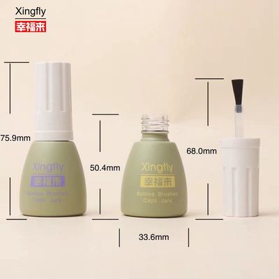 OEM 12ml नेल पॉलिश बोतल डुपोंट ब्रश गोल नेल पॉलिश बोतल