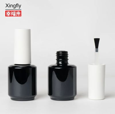 स्क्रू कैप 8ml नेल पॉलिश बोतल खाली जेल पॉलिश बोतलें सटीक ब्रश