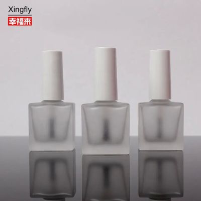 स्क्वायर 8ml नेल पॉलिश बोतल कस्टम रंग स्पैरी कोटिंग हॉट स्टैम्पिंग