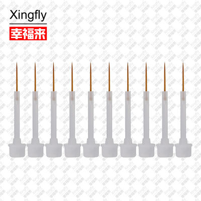 Xingfly नेल आर्ट पॉलिश पतली ब्रश नायलॉन बाल प्लास्टिक हैंडल सामग्री