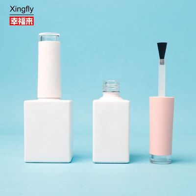 15ml नेल पॉलिश Xingfly खाली ग्लास की बोतलें ब्रश और प्लास्टिक कैप के साथ
