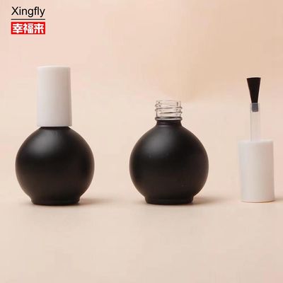 चिकनी सतह 5ml नेल पॉलिश बोतल बहुरंगी ग्लास बेस सामग्री