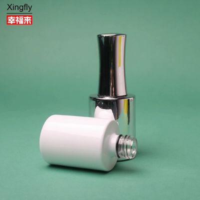 ग्लास 15ml नेल पॉलिश बोतल कस्टम बनाया यूवी कोटिंग ब्रश और टोपी के साथ