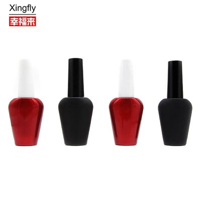 खाली यूवी जेल 15ml नेल पॉलिश बोतल कैप और ब्रश के साथ अद्वितीय आकार