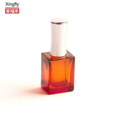 कस्टम 10ml जेल नेल पॉलिश बोतल ब्रश कैप के साथ स्पष्ट खाली ग्लास
