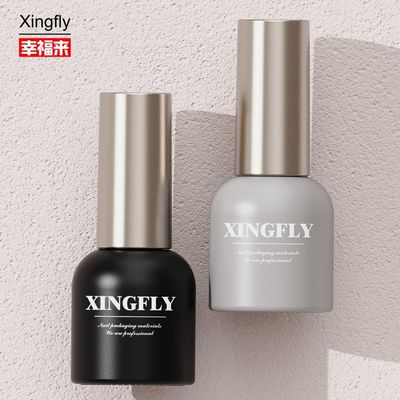 14ml नेल पॉलिश बोतल खाली ग्लास नेल पॉलिश यूवी जेल कॉस्मेटिक पैकेजिंग बोतलें