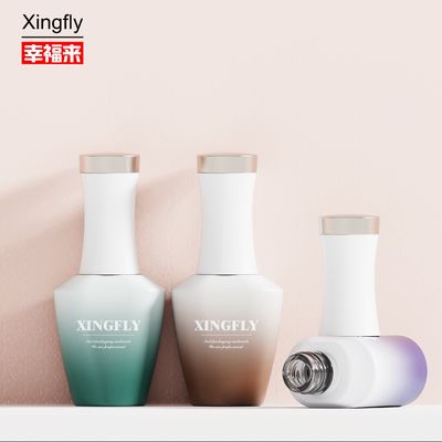 12ml जेल नेल पॉलिश ग्लास बोतल अनुकूलन योग्य टिकाऊ अद्वितीय खाली नेल पॉलिश बोतलें