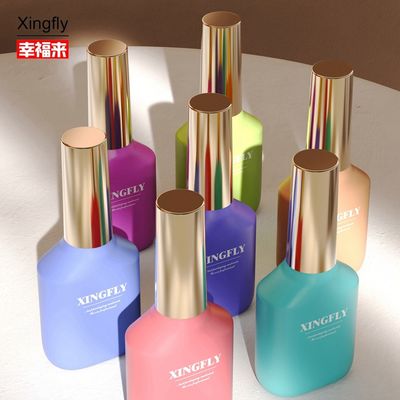 15ml नेल पॉलिश बोतल खाली ग्लास नेल जेल पॉलिश बोतल कैप और ब्रश के साथ