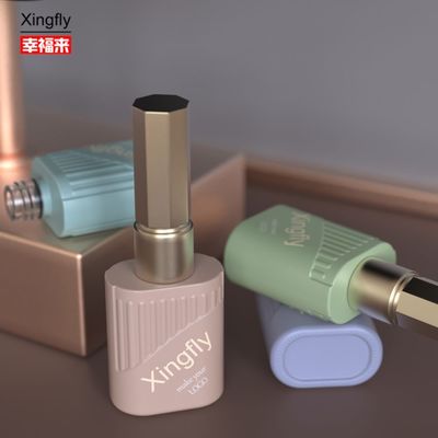 10ml नेल पॉलिश बोतल कस्टम मुद्रित यूवी जेल नेल पॉलिश बोतलें ब्रश टोपी के साथ
