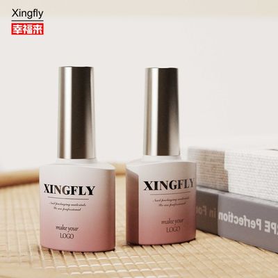 8ml नेल पॉलिश बोतल कस्टम मुद्रित खाली जेल नेल पॉलिश ग्लास बोतलें
