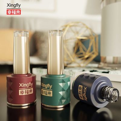 8ml नेल पॉलिश की बोतलें नई डिजाइन यूवी जेल नेल कॉस्मेटिक पैकेजिंग ग्लास की बोतल