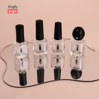 अच्छा मूल्य कस्टम 8ml अद्वितीय स्पष्ट खाली जेल ग्लास जेल नाखून पॉलिश बोतलें टोपी ब्रश के साथ ऑनलाइन